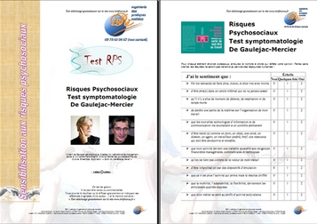 Test Risques Psychosociaux Gaulejac-Mercier - Risques psychosociaux ISRI #3
